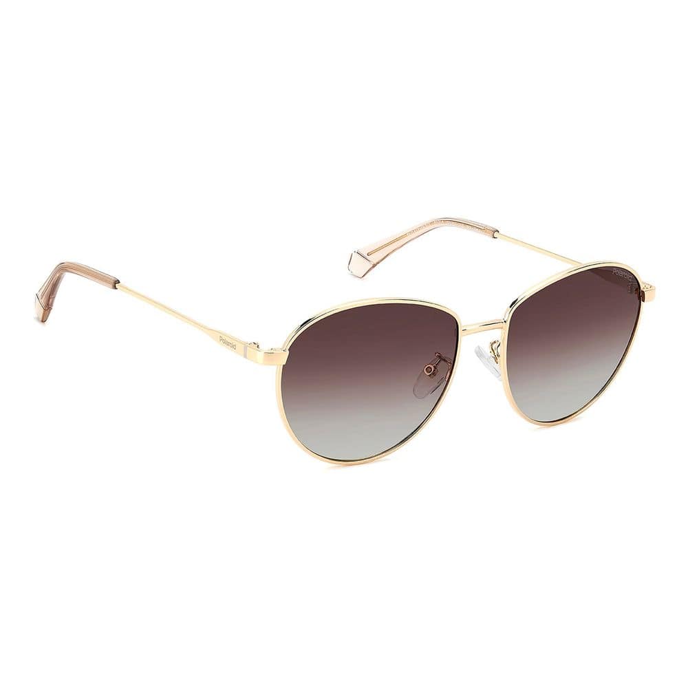 Polaroid Gold Stainless Steel Sunglasses - Image 3