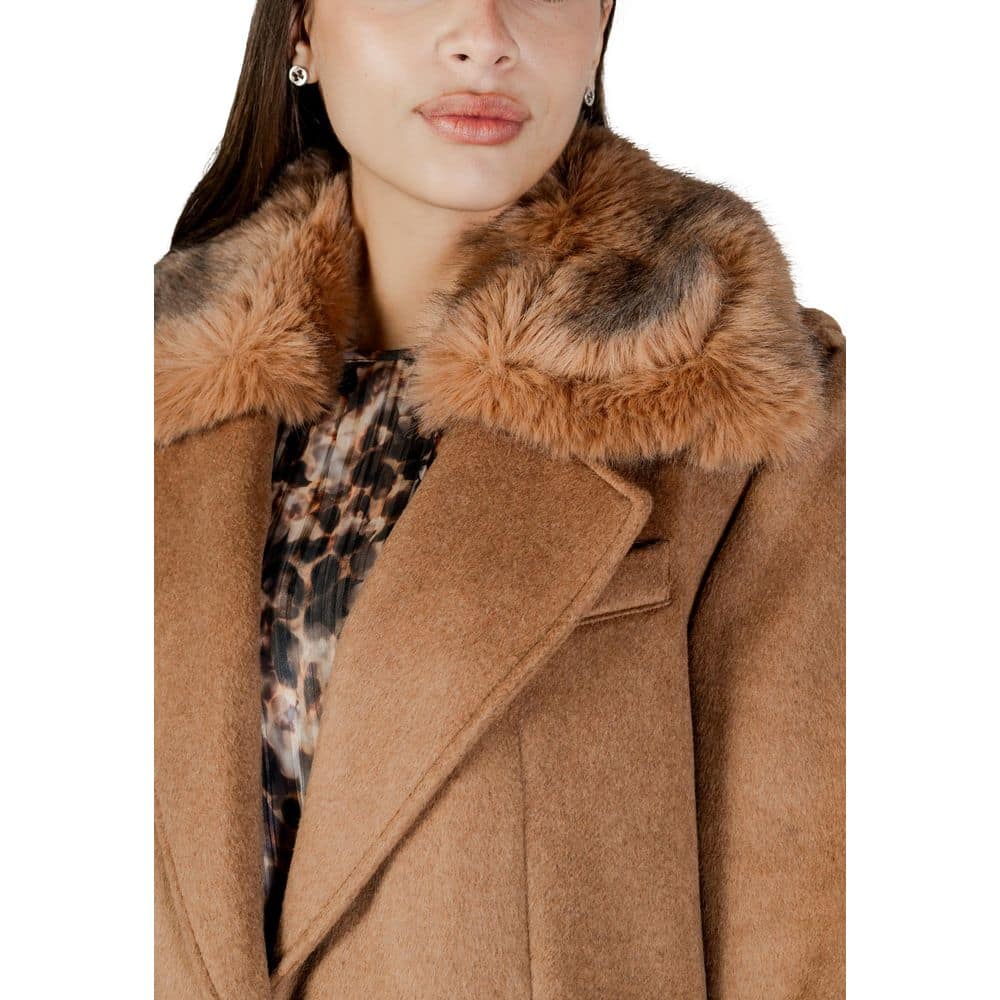 Guess Beige Polyester Coat - Image 3