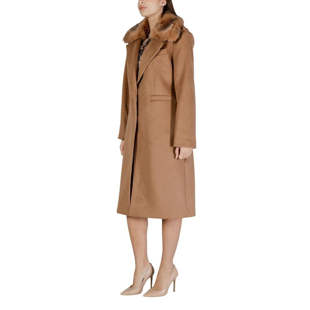 Guess Beige Polyester Coat - Image 4