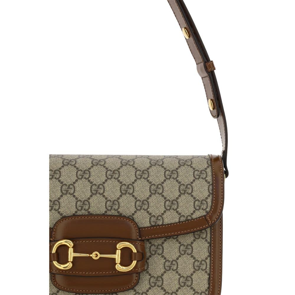 Gucci Beige Cotton Shoulder Bag - Image 4