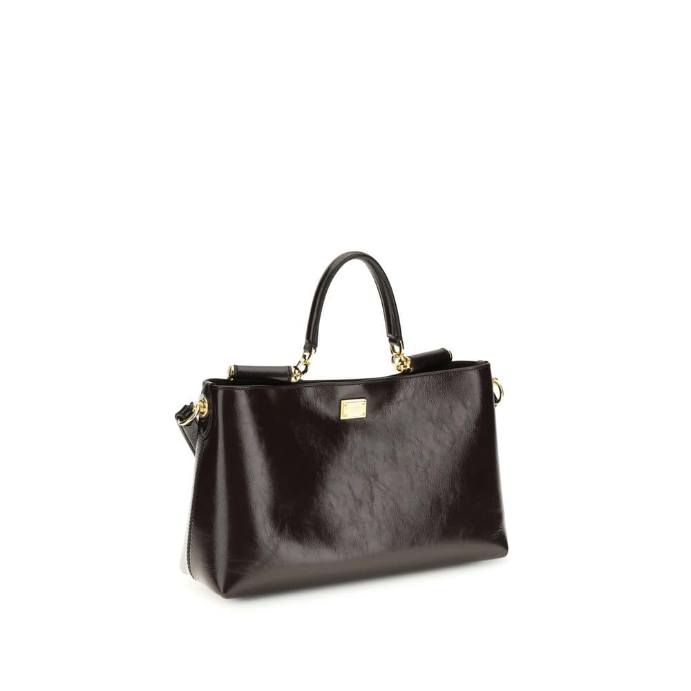 Dolce & Gabbana Brown Calf Leather Bos Taurus Handbag - Image 2