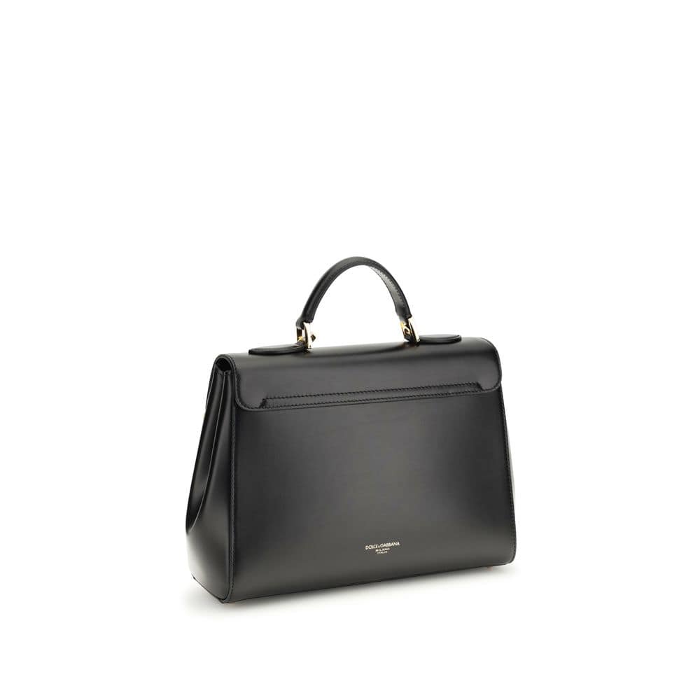 Dolce & Gabbana Black Calf Leather Bos Taurus Shoulder Bag - Image 3