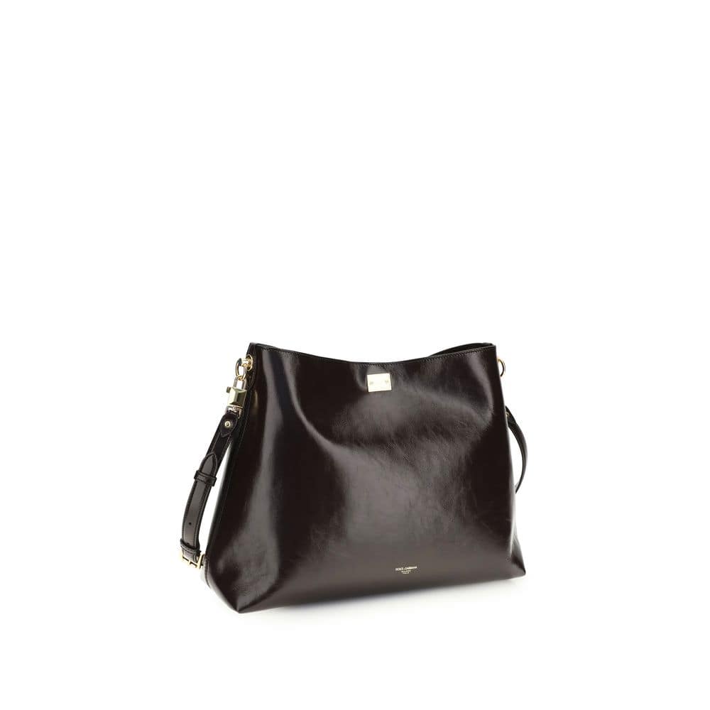 Dolce & Gabbana Brown Calf Leather Bos Taurus Shoulder Bag - Image 2
