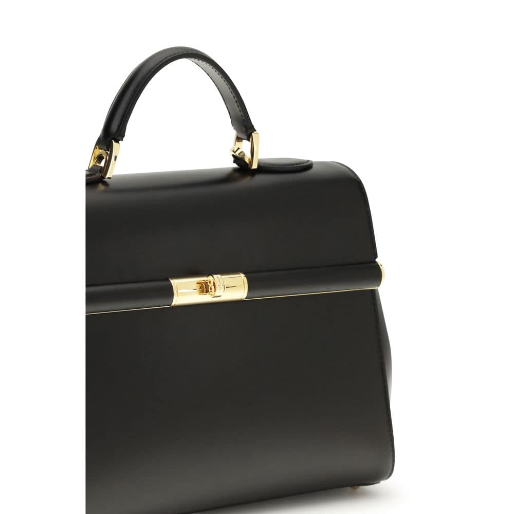 Dolce & Gabbana Black Calf Leather Bos Taurus Shoulder Bag - Image 4