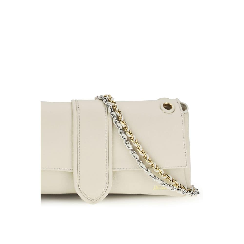 Jacquemus Beige Calf Leather Bos Taurus Shoulder Bag - Image 4