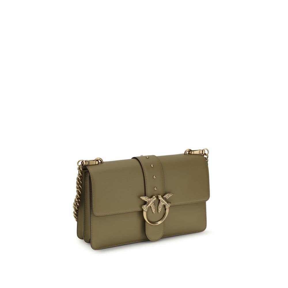PINKO Bicolor Calf Leather Bos Taurus Shoulder Bag - Image 2