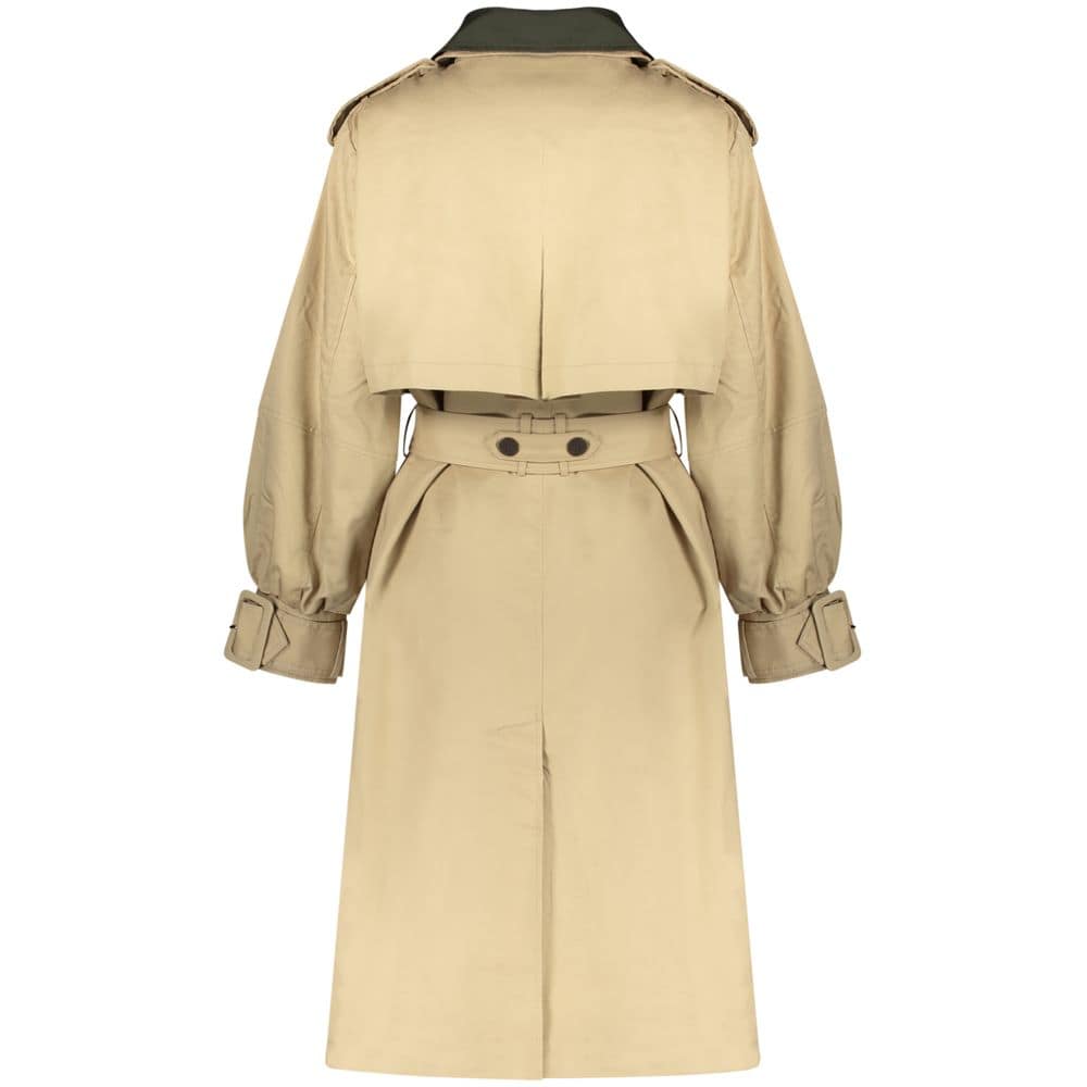 Desigual Beige Cotton Women's Trench Coat - Image 2