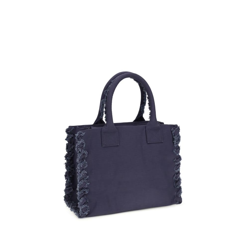 PINKO Blue Cotton Shoulder Bag - Image 3