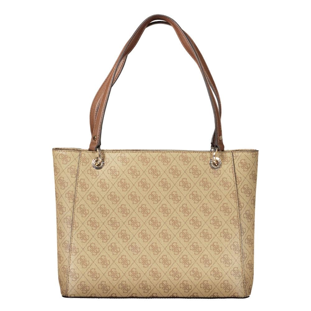 Guess Jeans Beige Polyurethane Women Handbag - Image 2