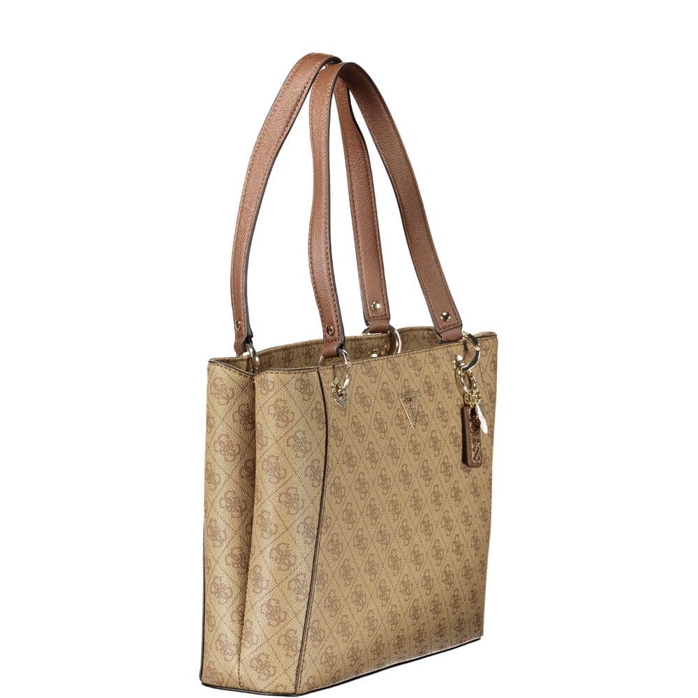 Guess Jeans Beige Polyurethane Women Handbag - Image 3