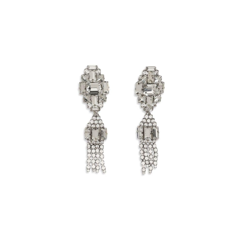 Alessandra Rich Silver Metal Earrings
