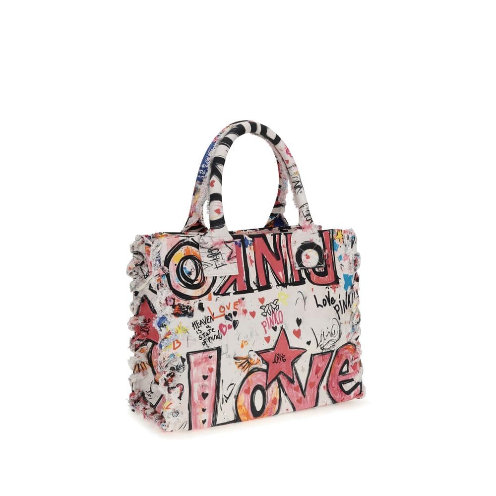 PINKO Multicolor Cotton Shoulder Bag - Image 3