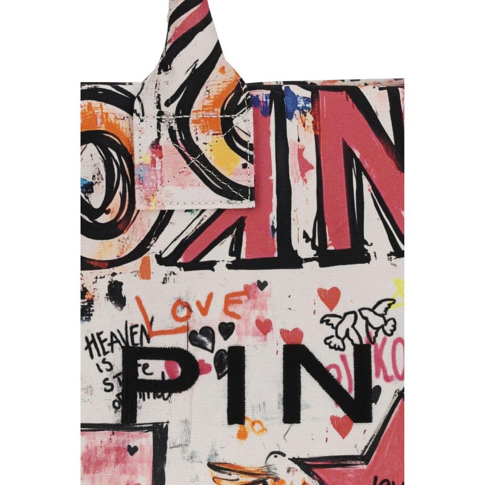 PINKO Multicolor Cotton Shoulder Bag - Image 4