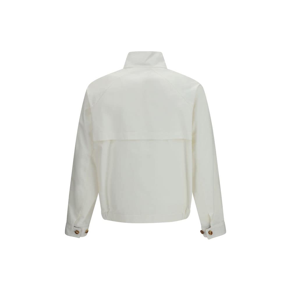 Brunello Cucinelli White Cotton Full-Length Jacket - Image 2