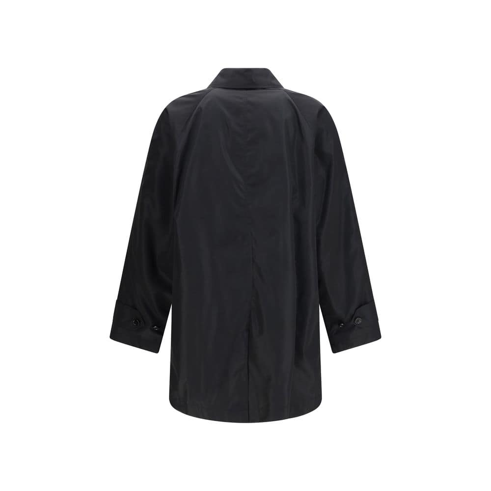 Burberry Black Polyester Coat - Image 2