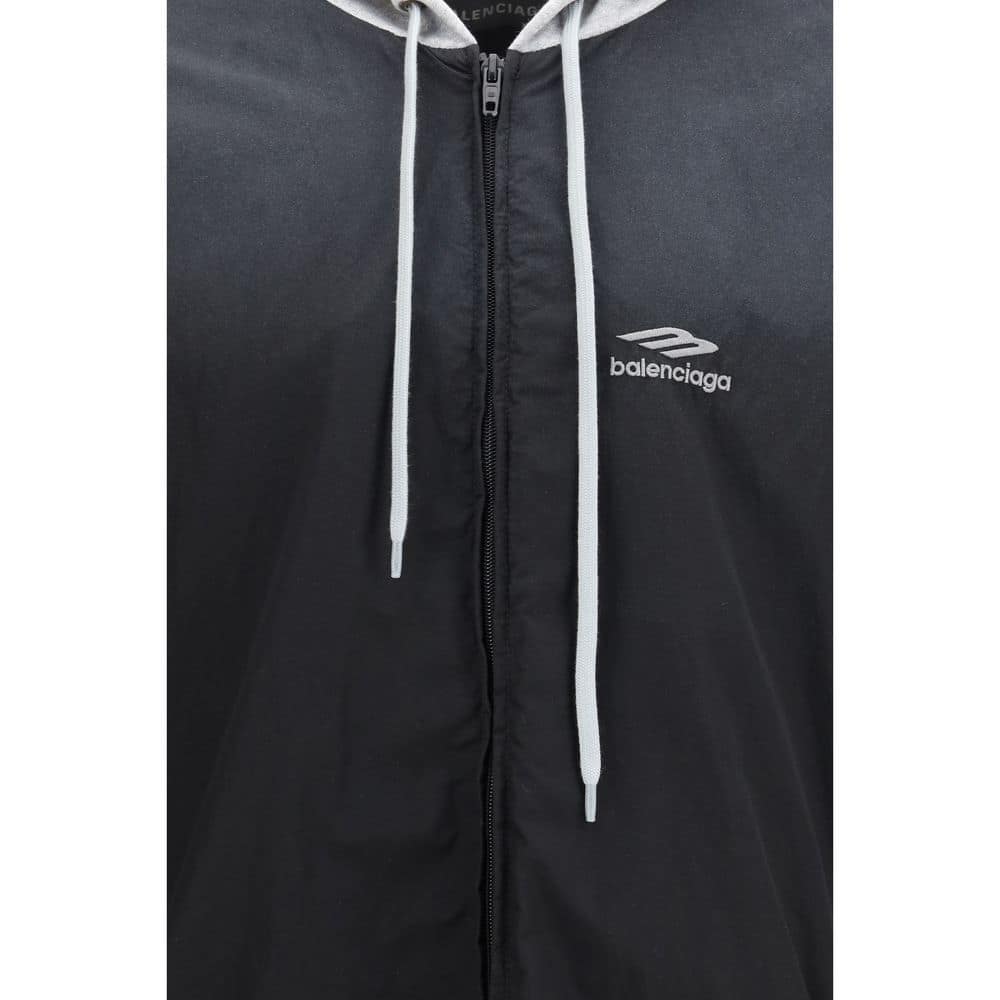 Balenciaga Black Polyester Shell Jacket - Image 3
