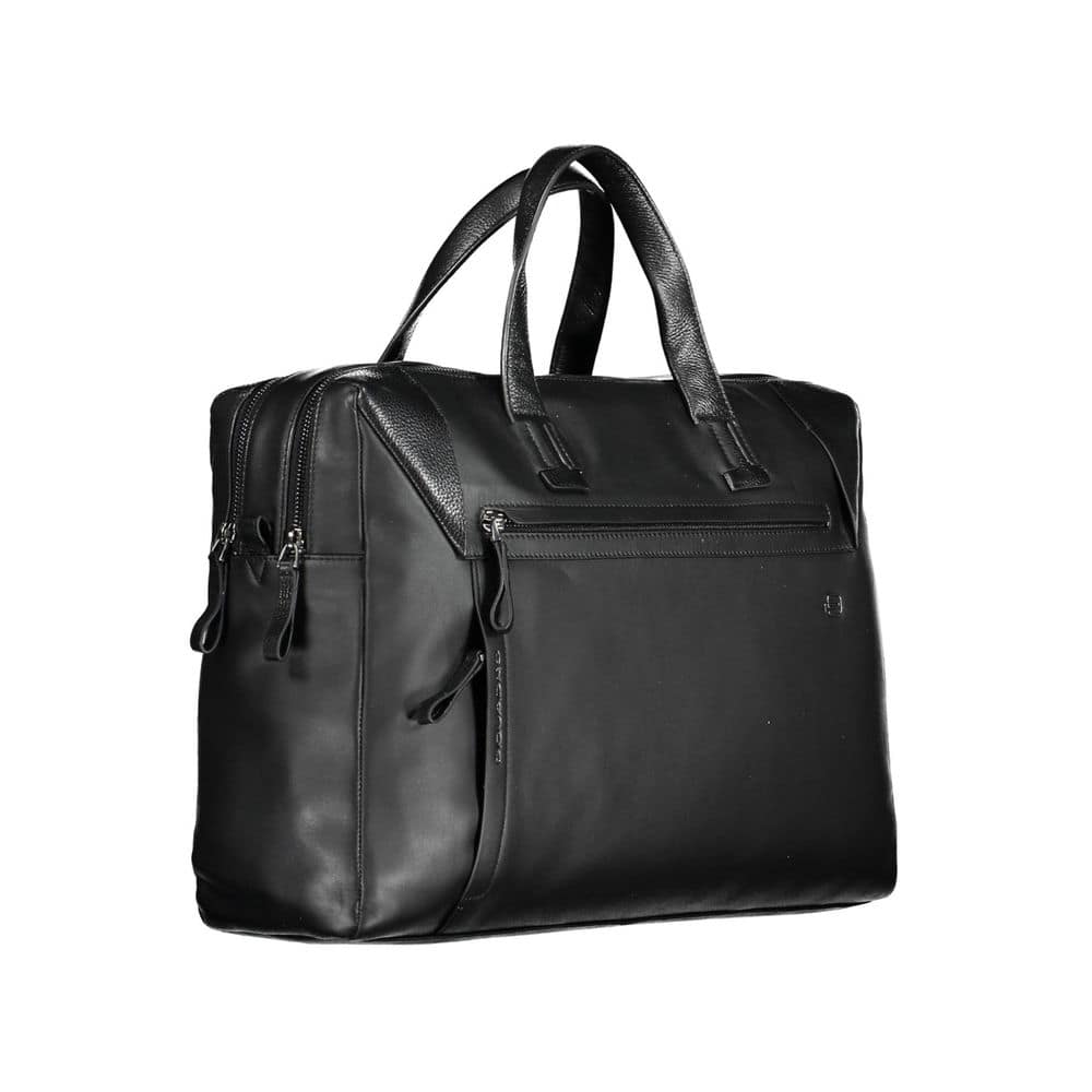 Piquadro Black Leather Men's Briefcase - Image 3