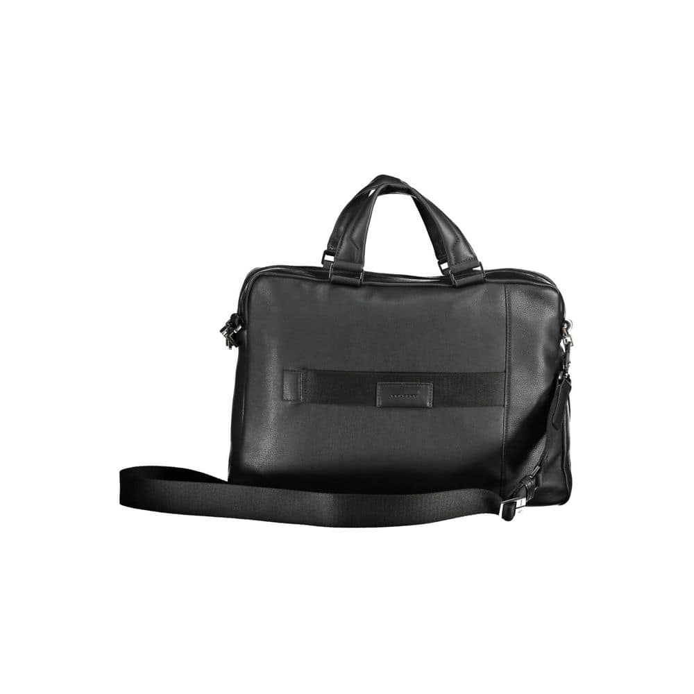 Piquadro Black Leather Men Briefcase - Image 2