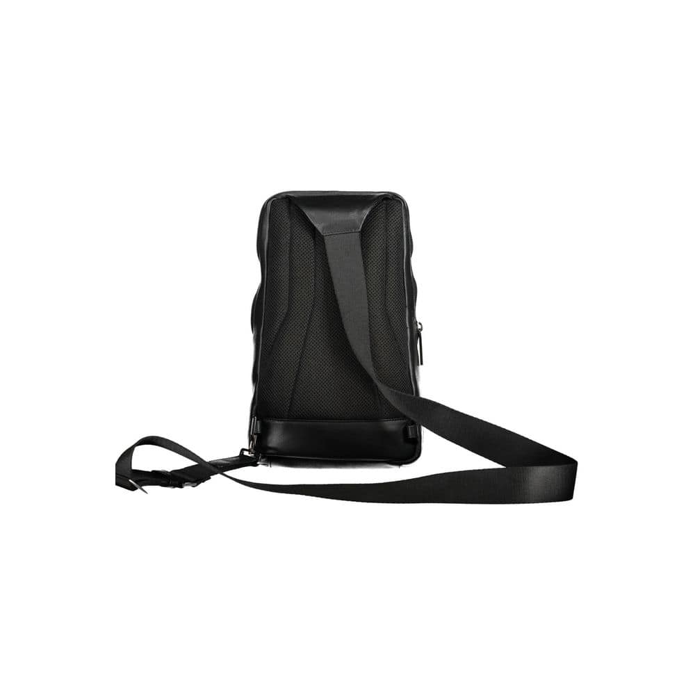 Piquadro Nero Leather Mens Shoulder Bag - Image 2