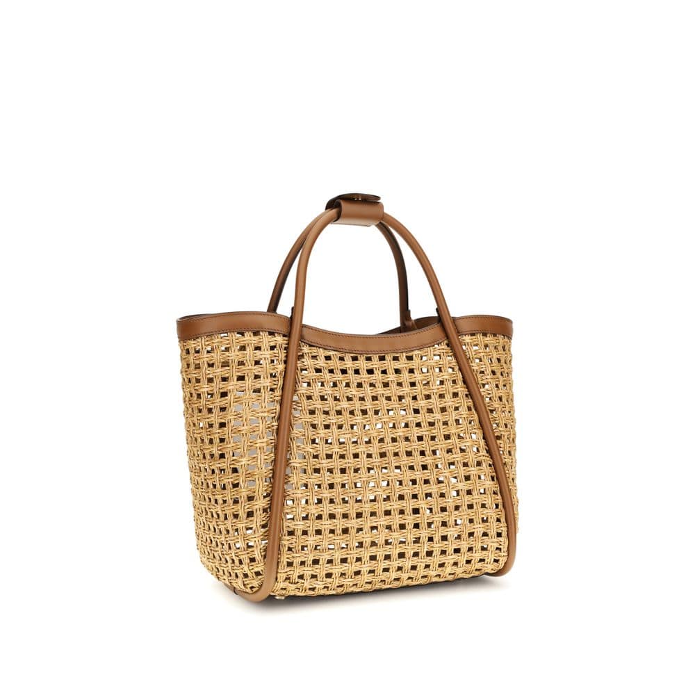 Max Mara Beige Raffia Shoulder Bag - Image 2