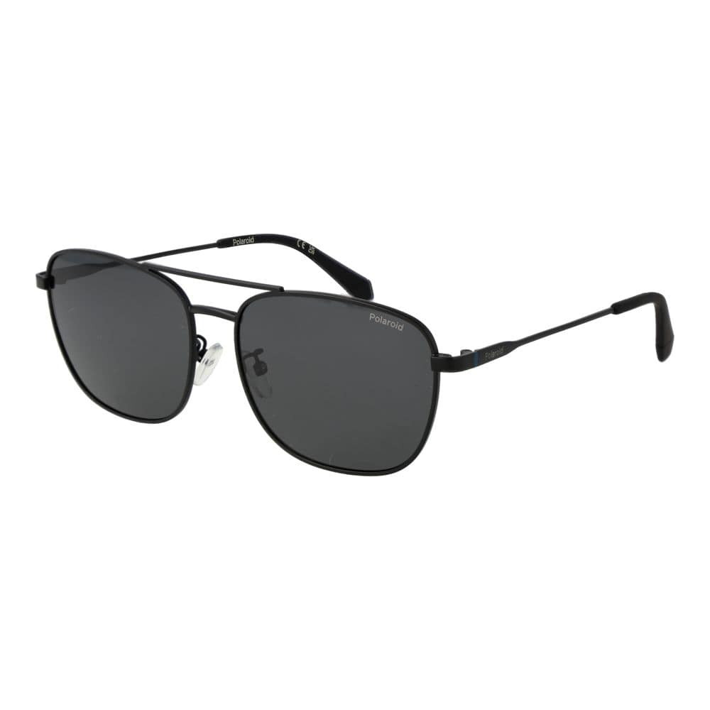 Polaroid Black Stainless Steel Sunglasses