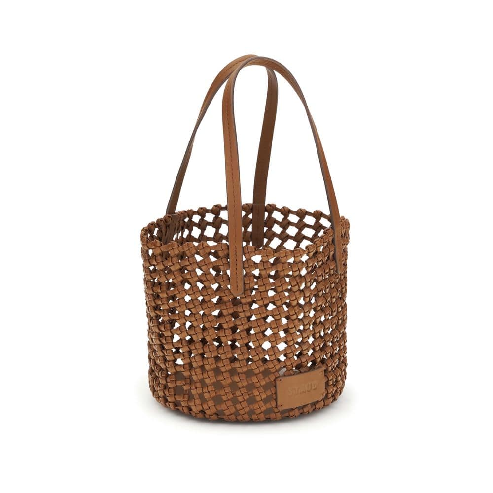 Staud Brown Calf Leather Bos Taurus Shoulder Bag - Image 2