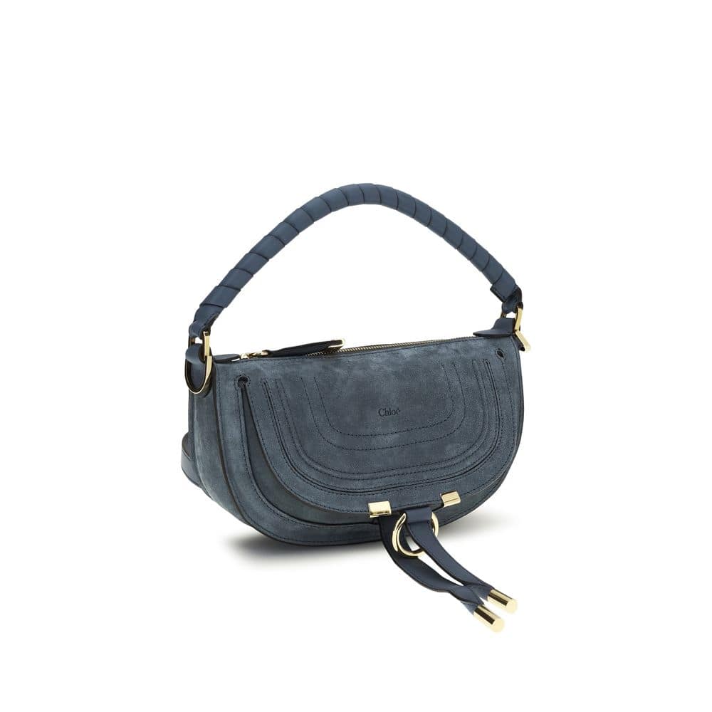 ChloƩ Blue Calf Leather Bos Taurus Shoulder Bag - Image 2