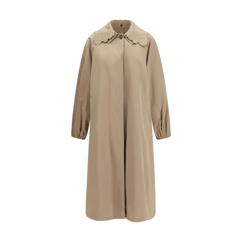 Fabiana Filippi Beige Polyester Trench Coat