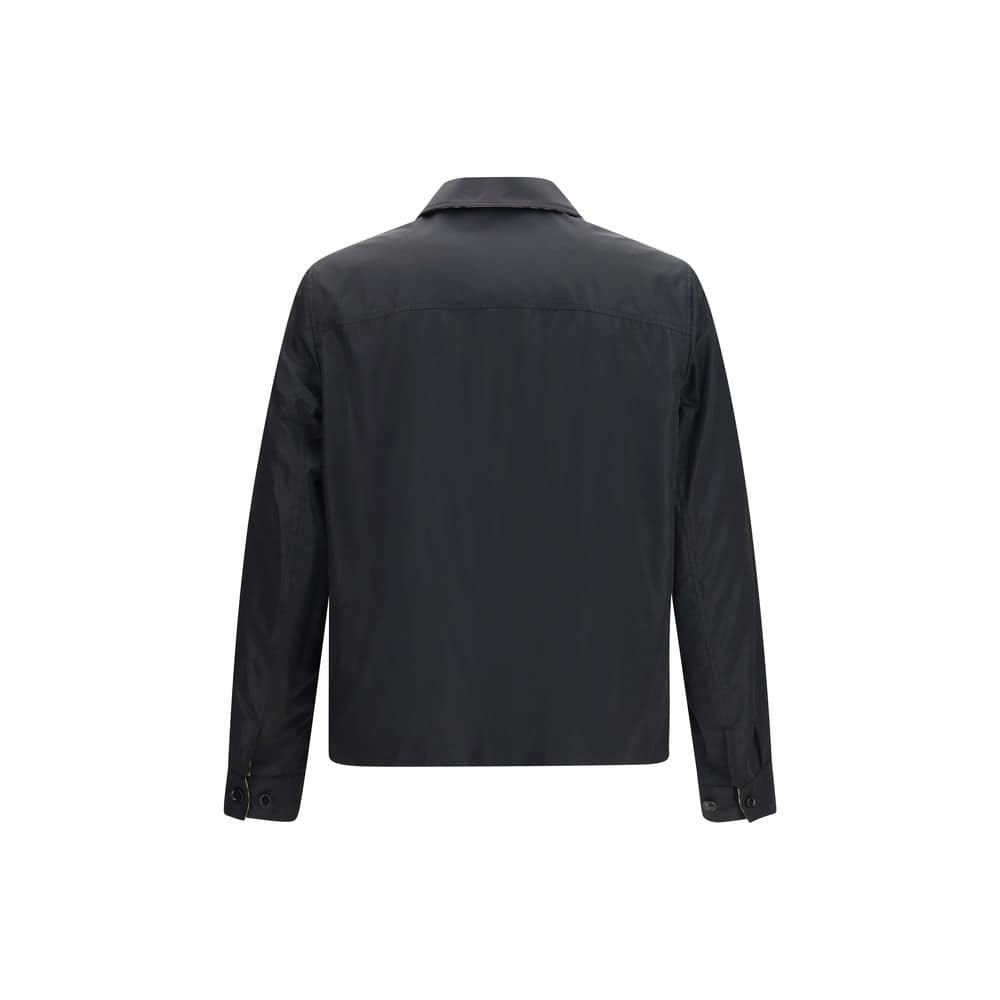 Burberry Black Polyamide Full-Length Jacket - Image 3