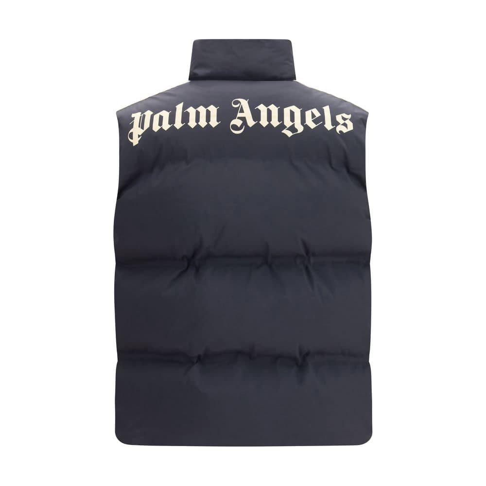 Palm Angels Black Polyamide Sleveless Jacket - Image 2