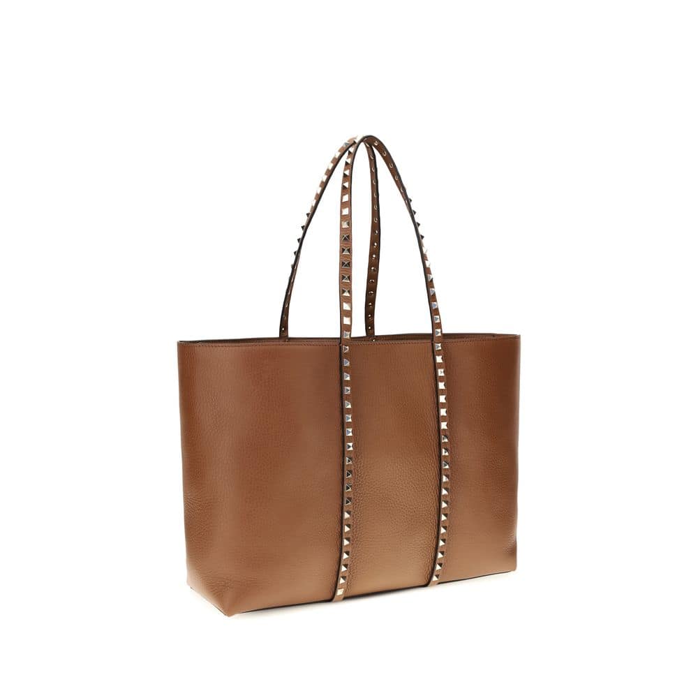 Valentino Garavani Brown Calf Leather Bos Taurus Shoulder Bag - Image 3