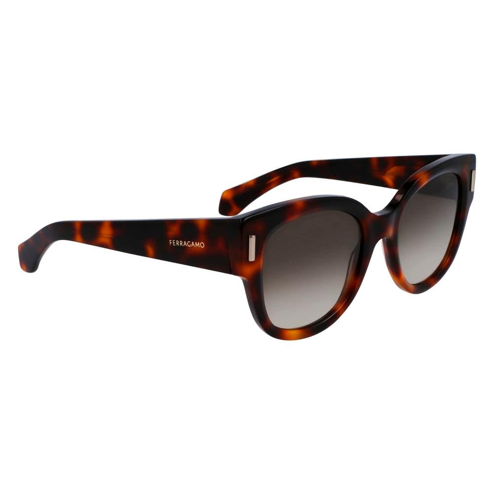 Ferragamo Brown Acetate Sunglasses - Image 3
