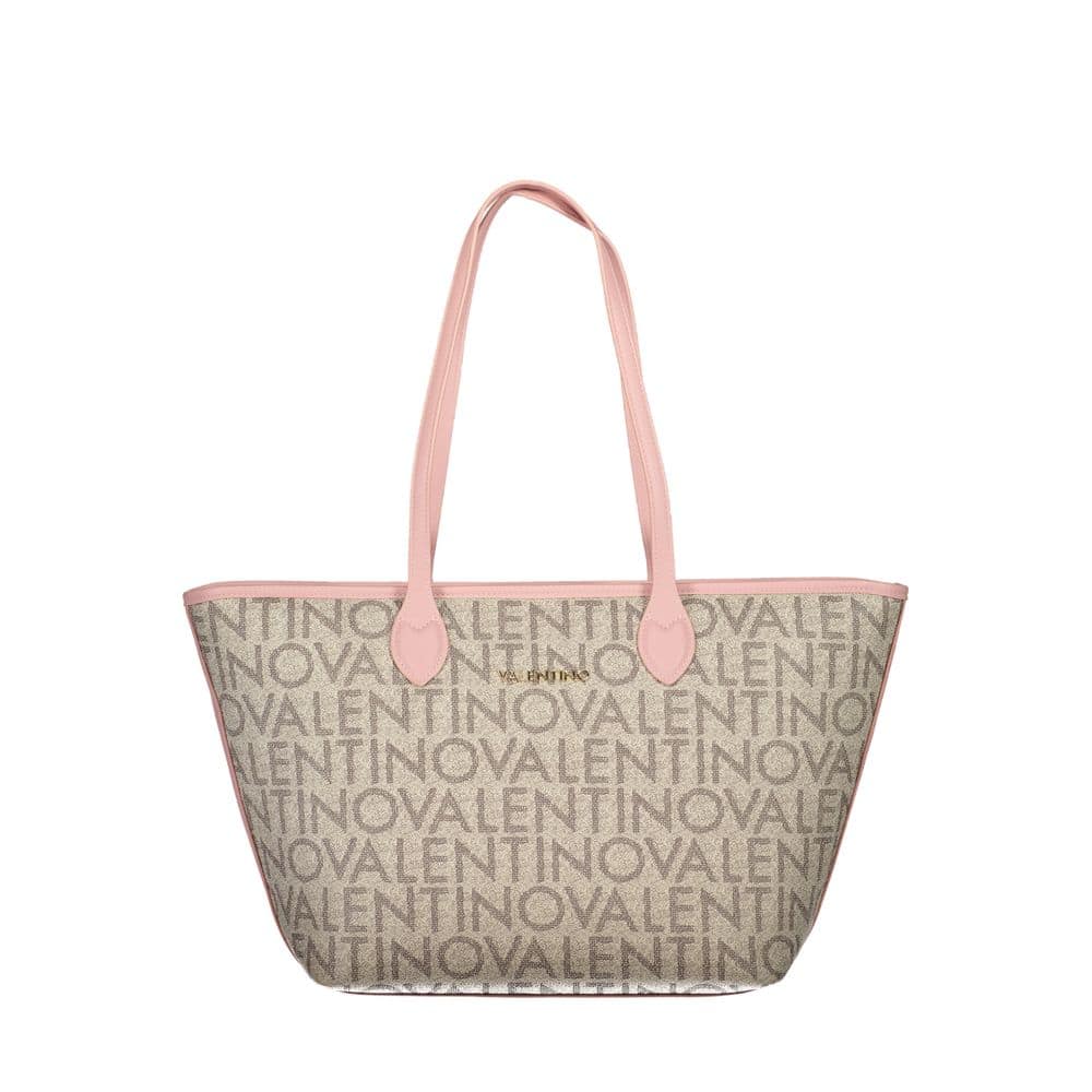 Mario Valentino Beige Polyurethane Women's Shoulder Bag