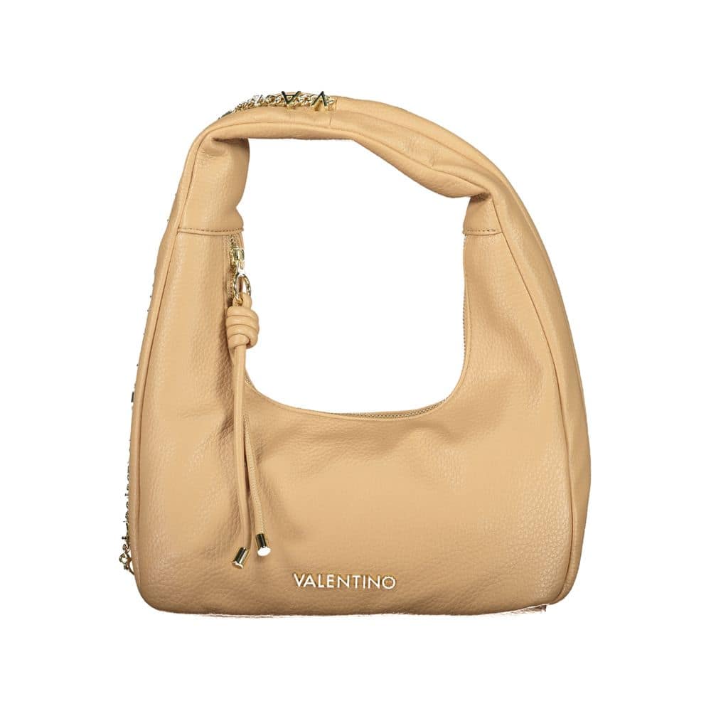 Mario Valentino Beige Polyurethane Women Bag for Chic Everyday Style