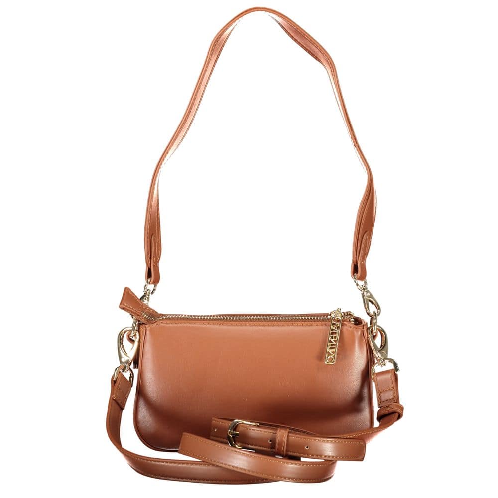 Mario Valentino Brown Polyurethane Women's Bag - Image 2