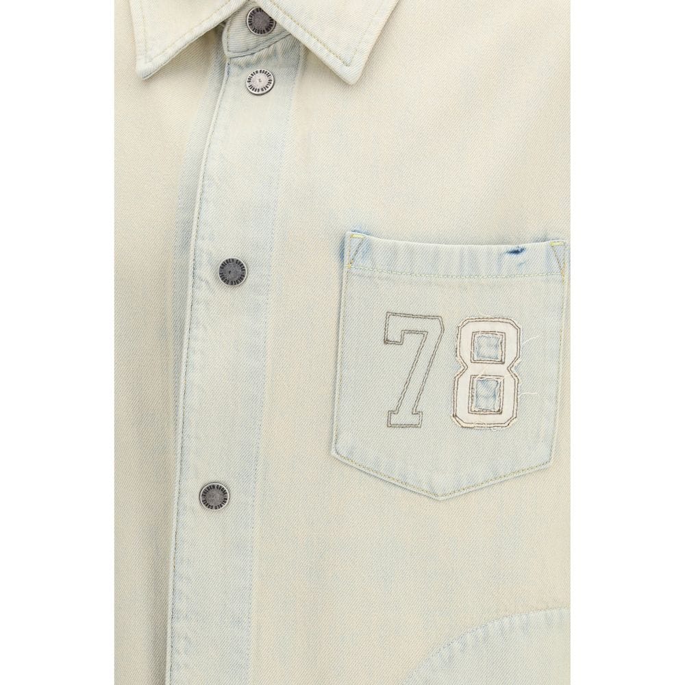 Golden Goose Beige Cotton Denim Jacket - Image 3
