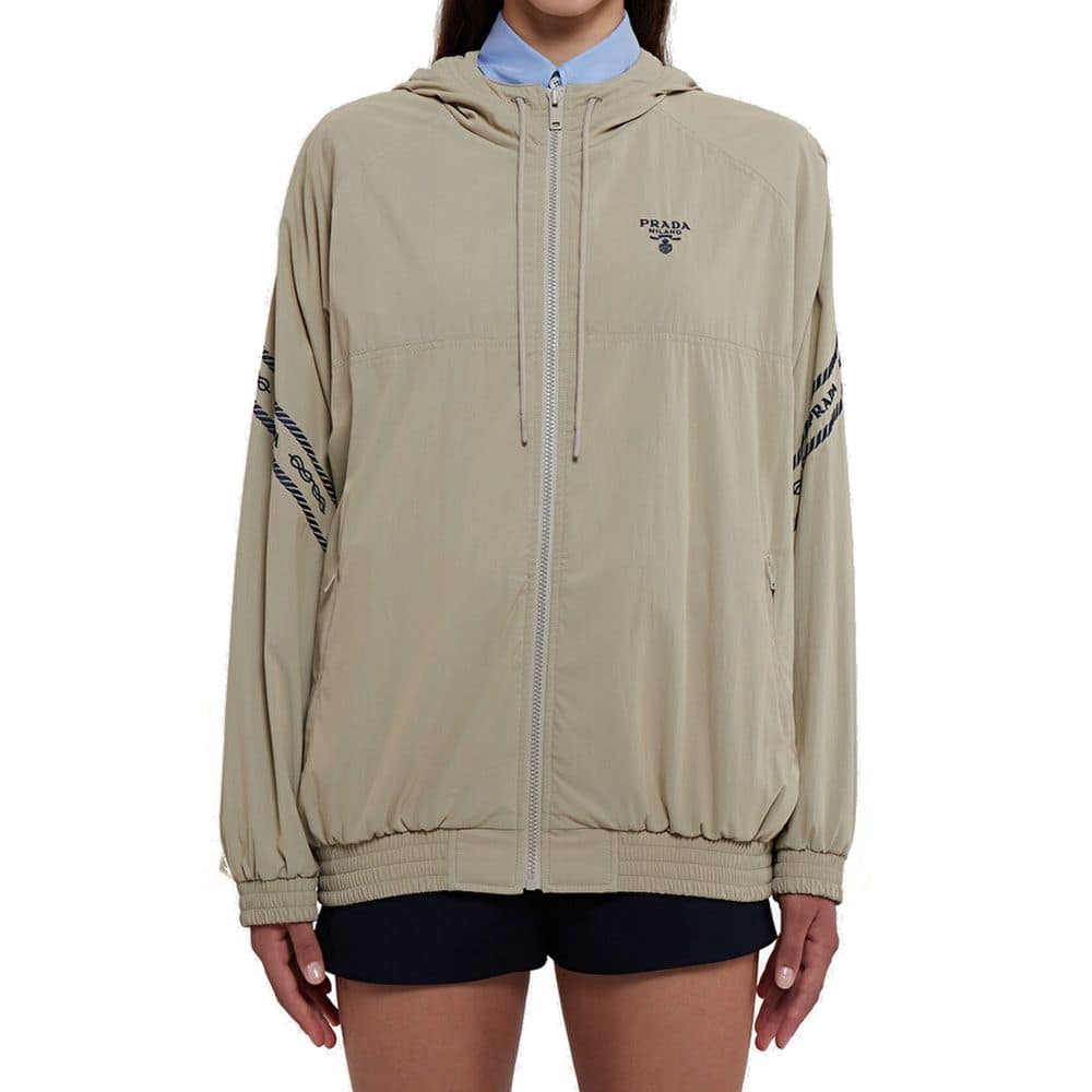 Prada Beige Cotton Shell Jacket - Image 2