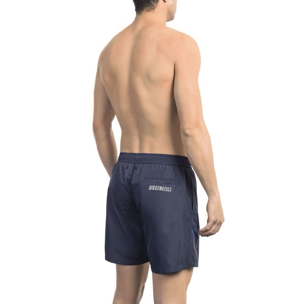 Bikkembergs Blue Polyester Men Swim Short - Image 2
