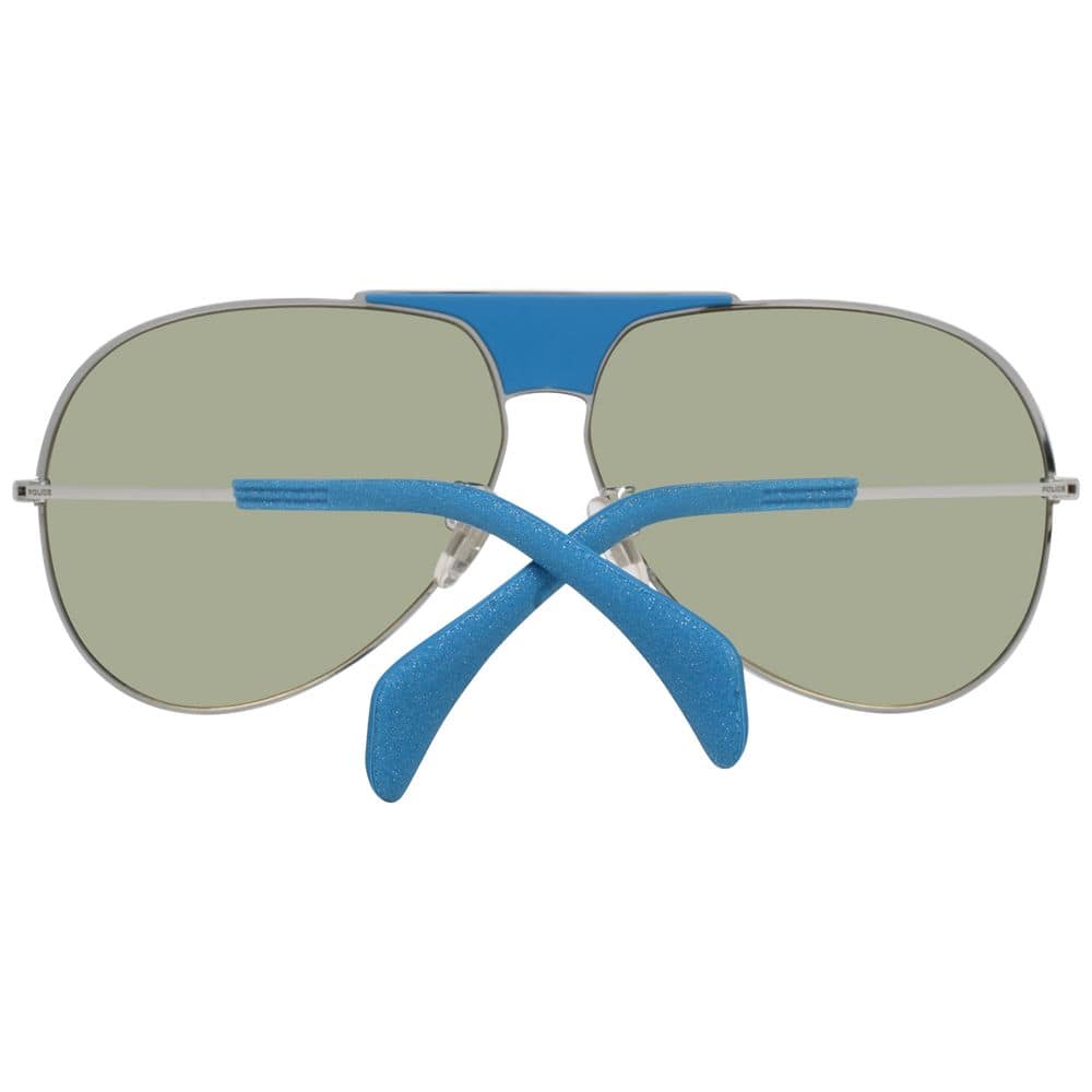 Police Blue Plastic Sunglasses - Image 3