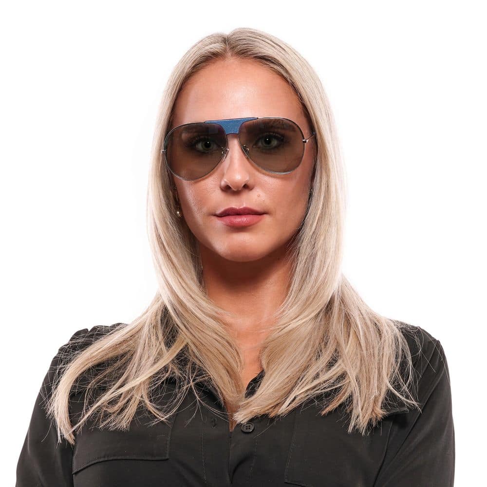 Police Blue Plastic Sunglasses - Image 4