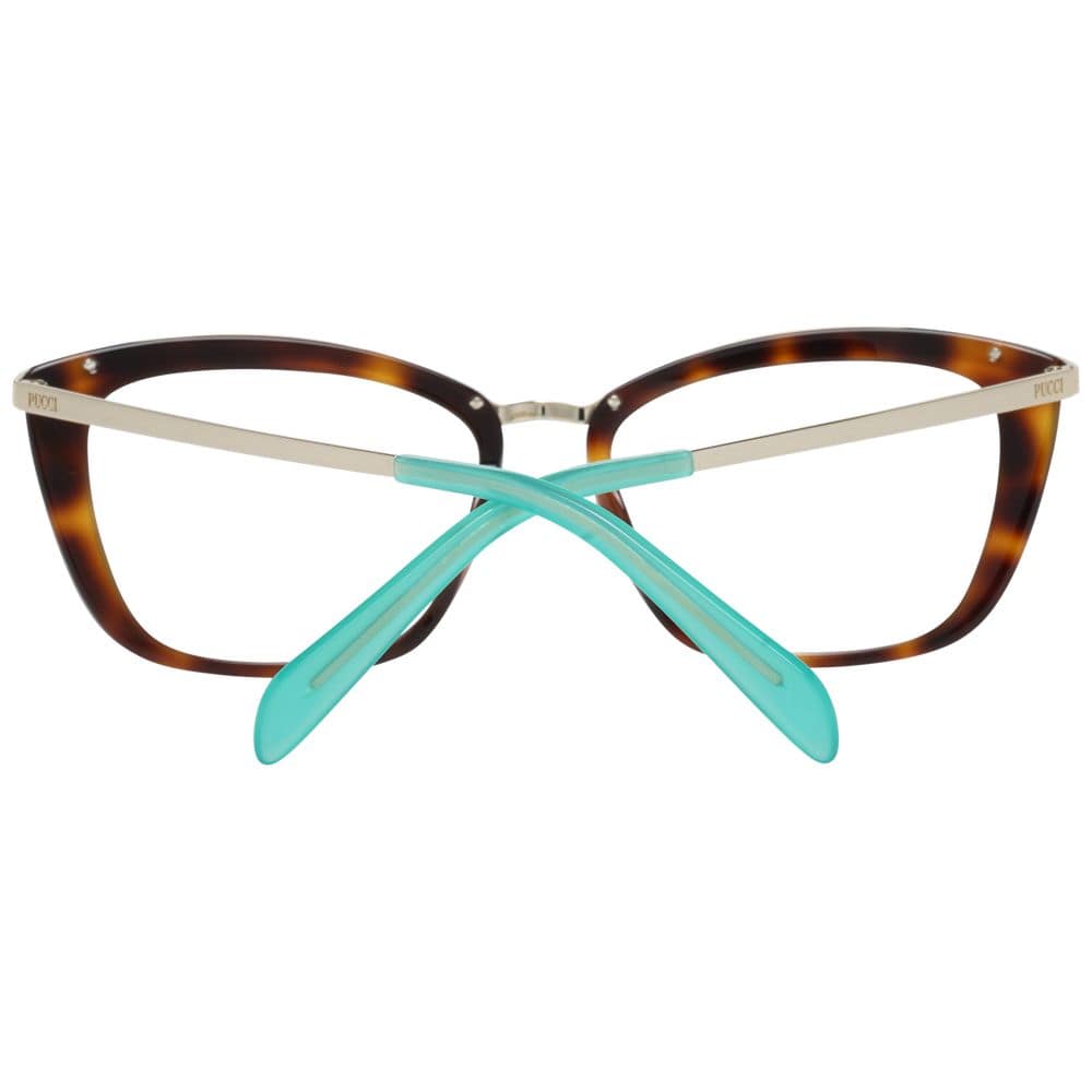 Emilio Pucci Brown Metal & Plastic Glasses (Frames) - Image 3