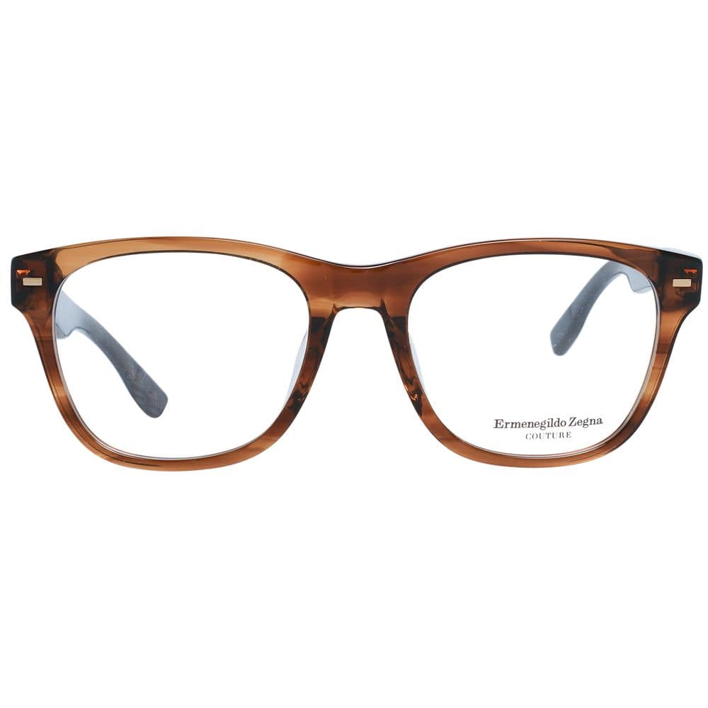 Ermenegildo Zegna Brown Plastic Glasses (Frames) - Image 2
