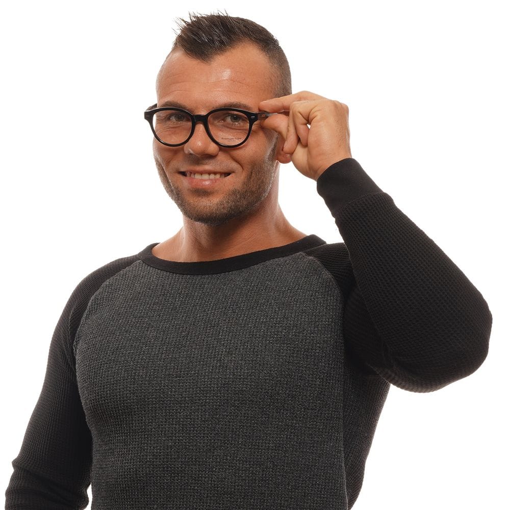 Ermenegildo Zegna Black Plastic Glasses (Frames) - Image 4