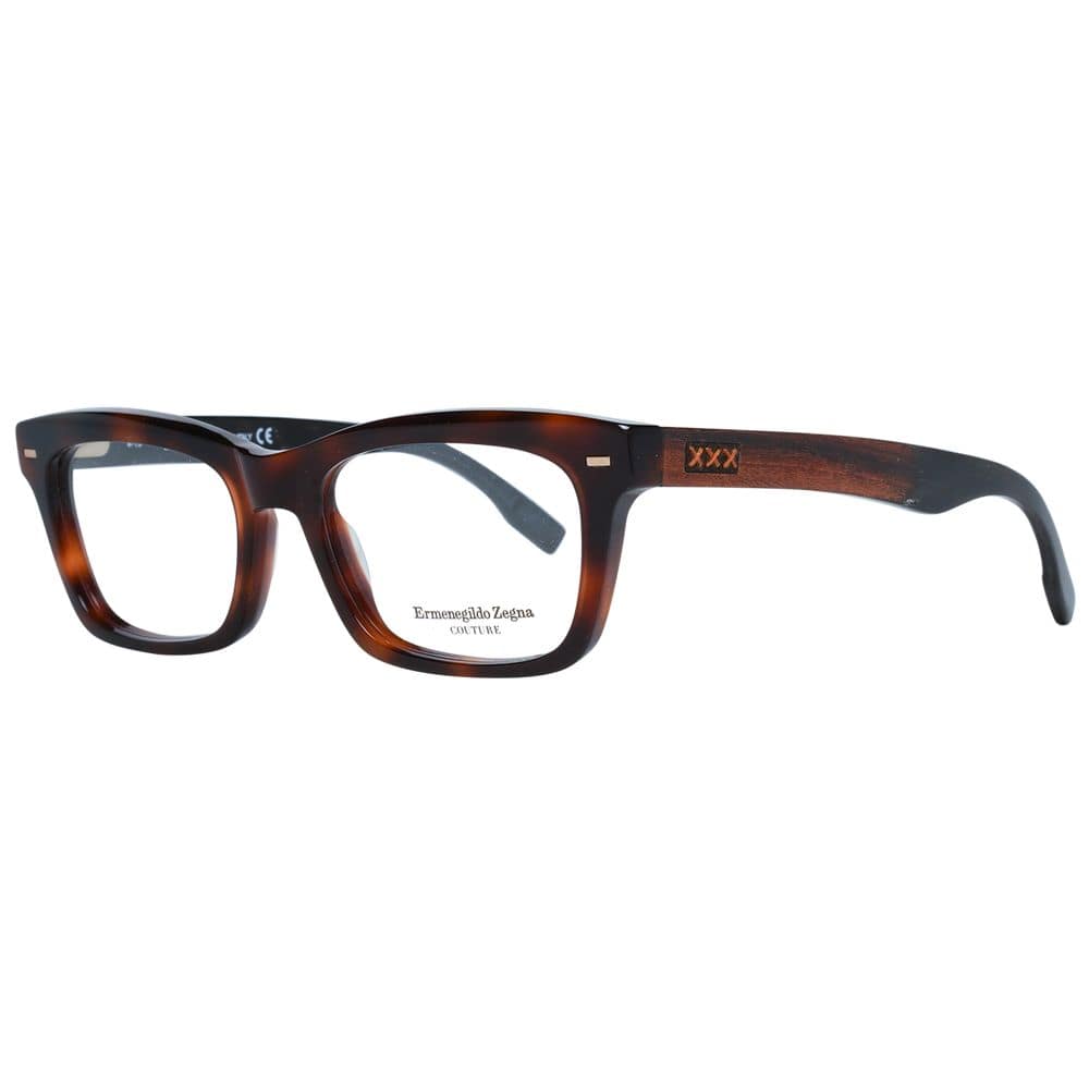 Ermenegildo Zegna Brown Plastic Glasses (Frames)