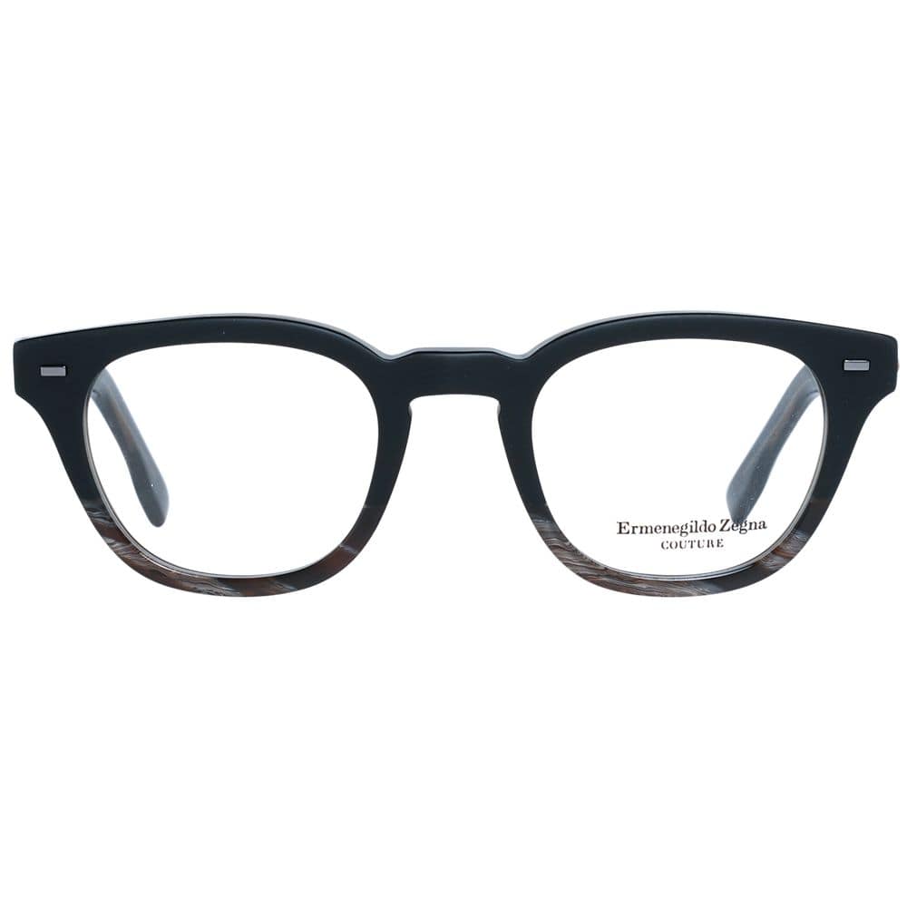 Ermenegildo Zegna Black Plastic Glasses (Frames) - Image 2
