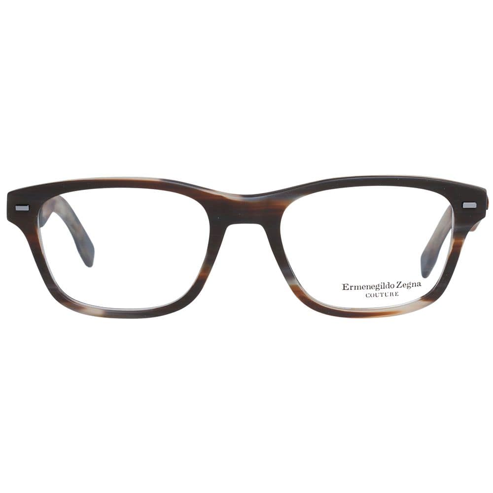 Ermenegildo Zegna Brown Plastic Glasses (Frames) - Image 2
