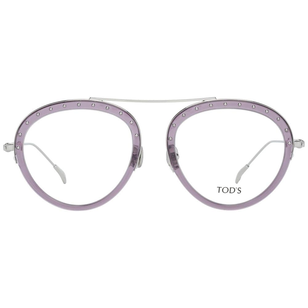 Tod's Purple Metal & Leather Glasses (Frames) - Image 2