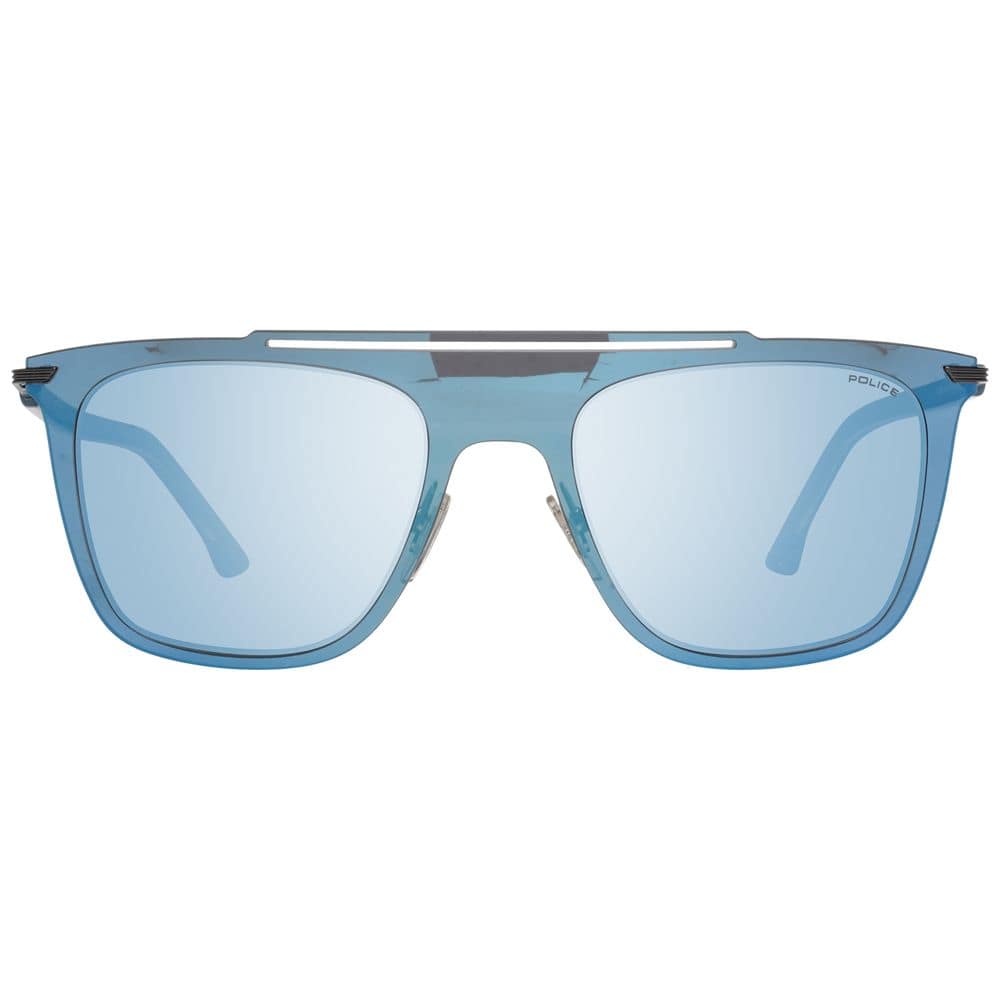 Police Blue Plastic Sunglasses - Image 2