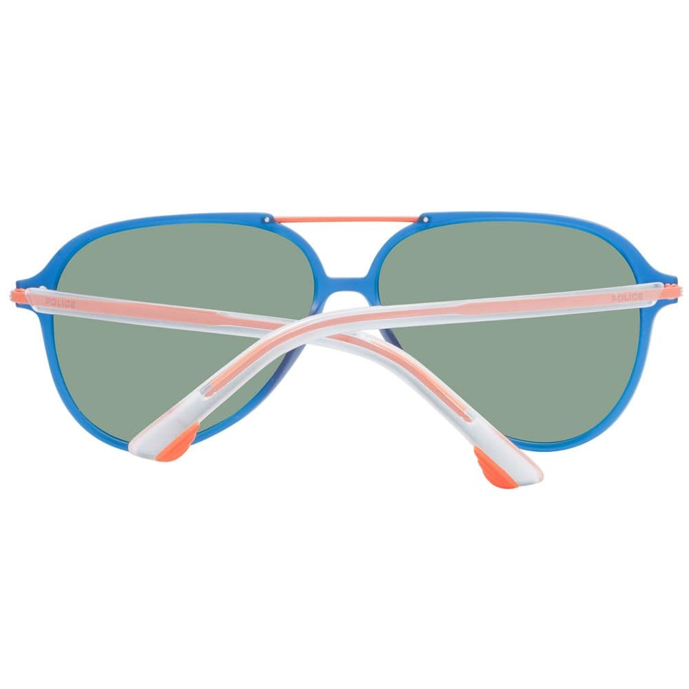 Police Blue Plastic Sunglasses - Image 3