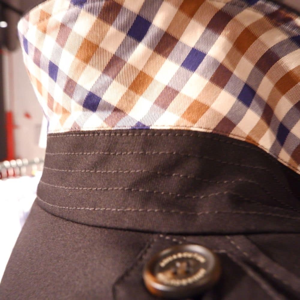 Aquascutum Blue Cotton Men Trench Coat - Image 3